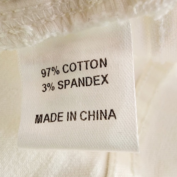 Boston Proper Embellished White Denim Bootcut Jeans 2 - Picture 5 of 5